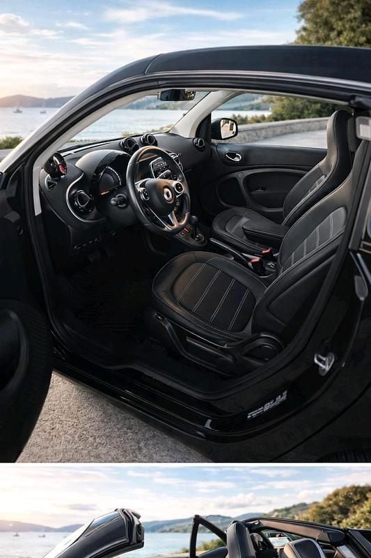 Schwarz Gebraucht 2018 Smart ForTwo Electric Drive Cabrio | 10.500 € (Fairer Preis) - Bild 1/4