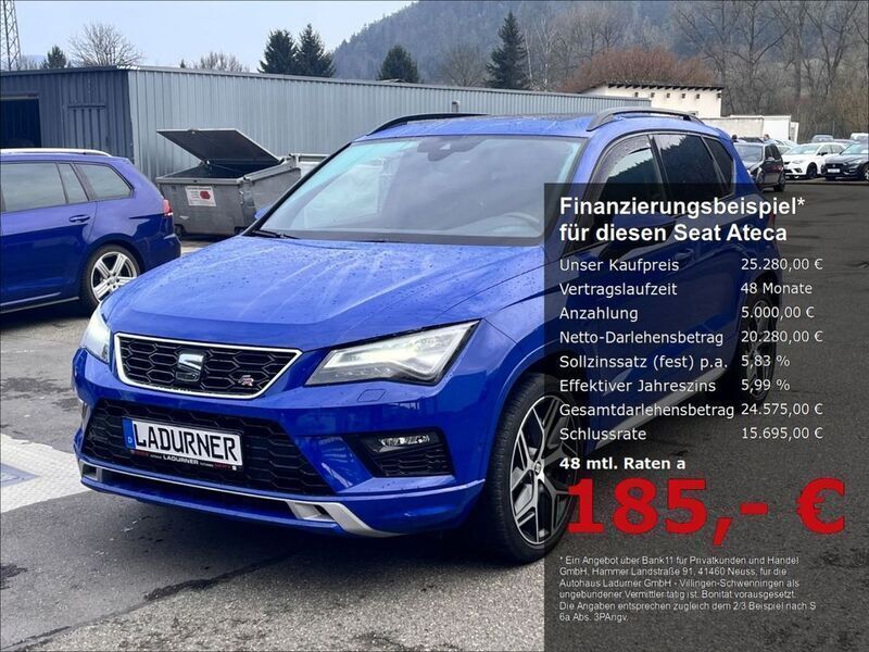 Blau Gebraucht 2020 Seat Ateca FR SUV | 25.280 € (Etwas zu teuer) - Bild 1/2