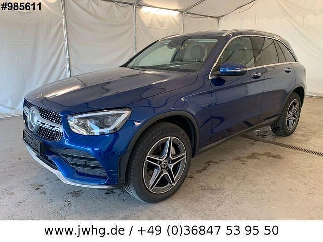 Blue metallic Gebraucht 2021 Mercedes GLC300e AMG line SUV | 32.450 € (Fairer Preis) - Bild 1/4