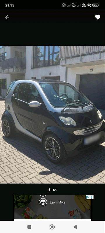 Schwarz Gebraucht 2003 Smart ForTwo Coupé Kleinwagen | 1.250 € (Superpreis) - Bild 1/4