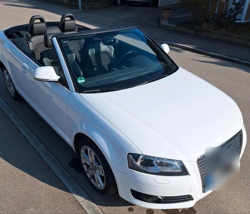 Weiß Gebraucht 2008 Audi A3 Cabriolet Cabrio | 7.300 € (Etwas zu teuer) - Bild 1/4