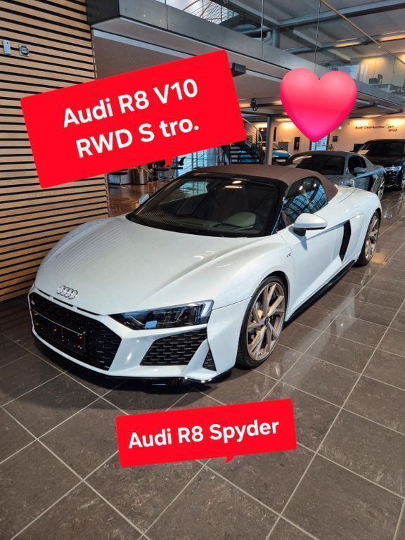 Weiß Gebraucht 2021 Audi R8 Spyder Sport Cabrio | 126.490 € (Superpreis) - Bild 1/4