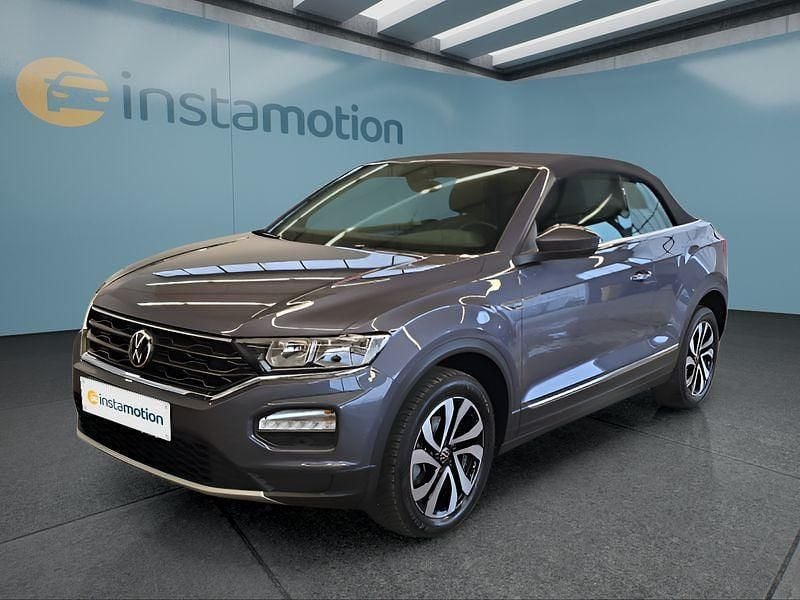 Grau Gebraucht 2021 VW T-Roc Cabriolet Cabrio | 24.049 € (Guter Preis) - Bild 1/4