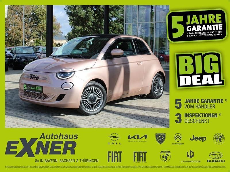 Rose gold Gebraucht 2021 Fiat 500e Icon Cabrio | 16.490 € (Superpreis) - Bild 1/4