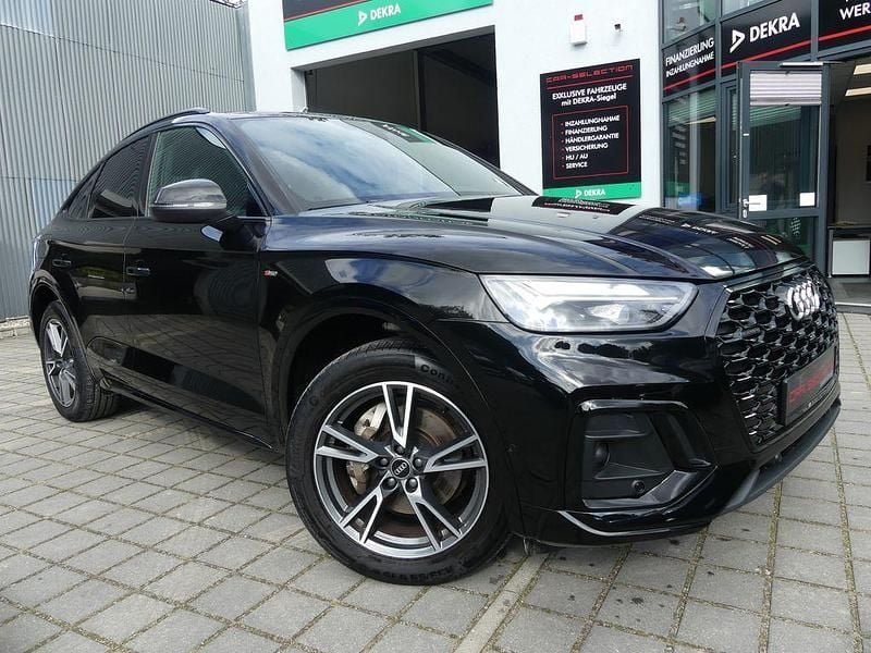 Mythosschwarz metall (metallic) Gebraucht 2022 Audi Q5 Sportback S-Line SUV | 39.800 € (Superpreis) - Bild 1/4