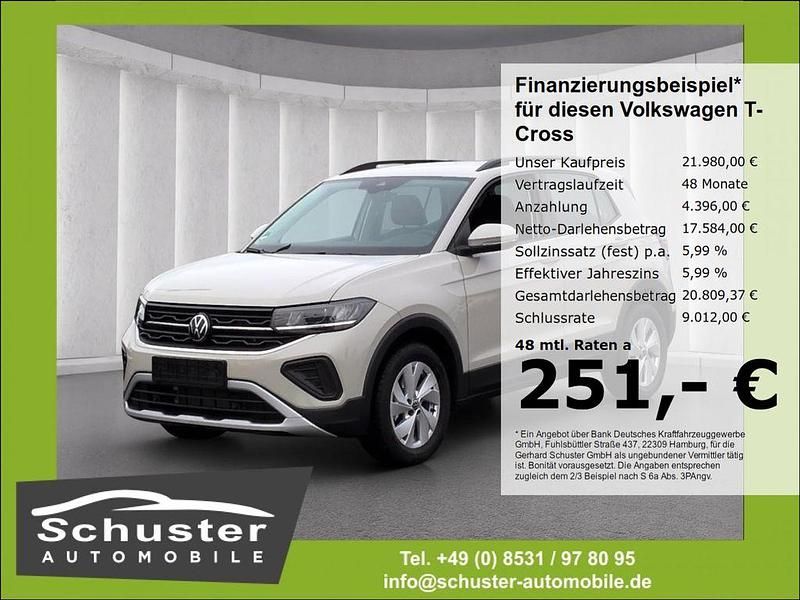 Grau Gebraucht 2024 VW T-Cross Life SUV | 21.980 € (Guter Preis) - Bild 1/4