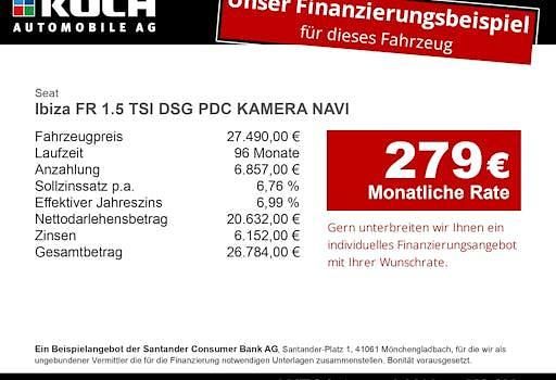 Neu Seat Ibiza FR 150 PS (110 kW) 2025 Desire rot metallic Limousine