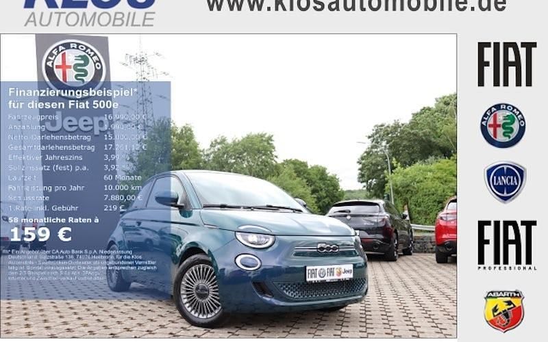 Grün Gebraucht 2021 Fiat 500e Icon Limousine | 16.990 € (Fairer Preis) - Bild 1/4