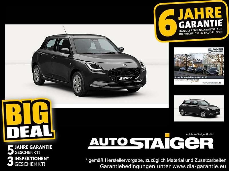 Neu Suzuki Swift Comfort+ 83 PS (61 kW) 2025 Super black pearl metallic Kleinwagen