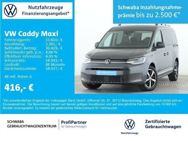 Indiumgrau metallic Gebraucht 2023 VW Caddy Maxi Style Van / Kleinbus | 34.890 € (Etwas zu teuer) - Bild 1/4