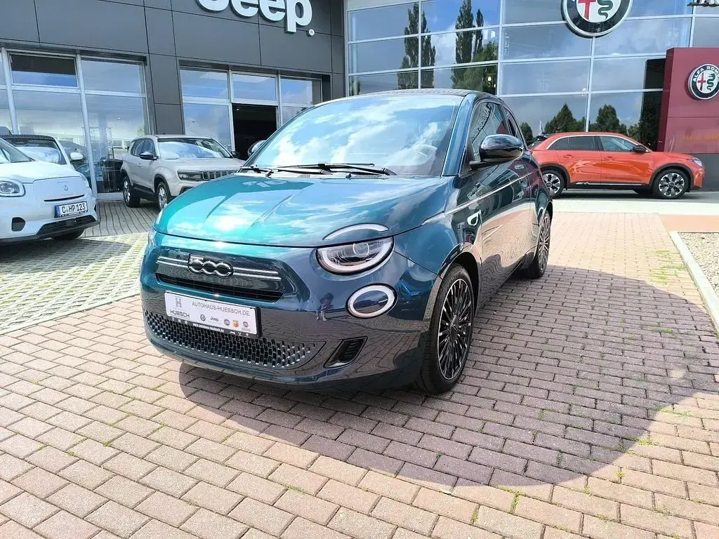 Neu Fiat 500 La Prima 65 PS (47 kW) 2026 Ozean grün Cabrio