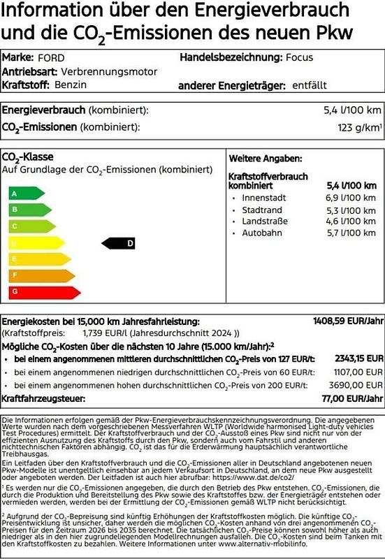Gebraucht Ford Focus Titanium 155 PS (114 kW) 2025 Chromablau metallic Kombi