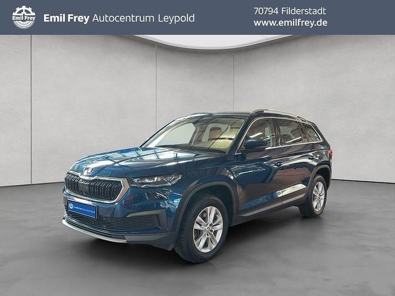 Blau Gebraucht 2022 Skoda Kodiaq Ambition SUV | 28.890 € (Superpreis) - Bild 1/4