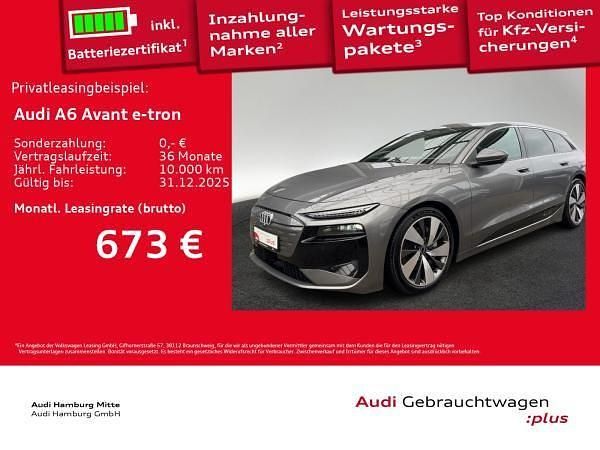 Grau (taifungrau metallic) Gebraucht 2025 Audi A6 e-tron Performance Kombi | 71.971 € (Guter Preis) - Bild 1/3