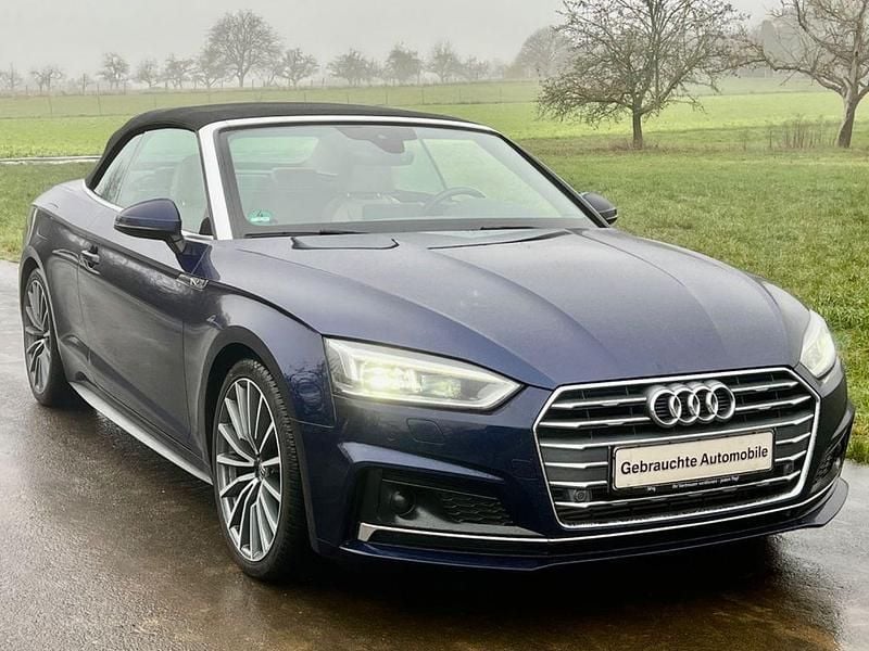 Blau Gebraucht 2019 Audi A5 Cabriolet Design Cabrio | 32.222 € (Fairer Preis) - Bild 1/4