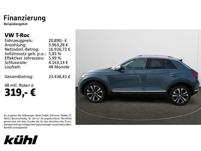 Gebraucht VW T-Roc IQ Drive 150 PS (110 kW) 2019 Blau SUV