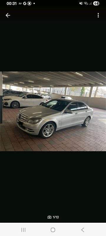 Grau Gebraucht 2010 Mercedes C200 Limousine | 7.950 € (Fairer Preis) - Bild 1/4
