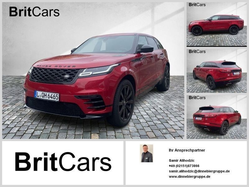 Farbe: rotfarbe: rot Gebraucht 2020 Land Rover Range Rover Velar R-Dynamic SUV | 49.590 € (Teuer) - Bild 1/4