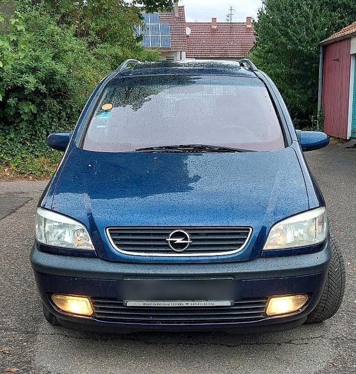 Blau Gebraucht 2000 Opel Zafira Van / Kleinbus | 650 € (Guter Preis) - Bild 1/4