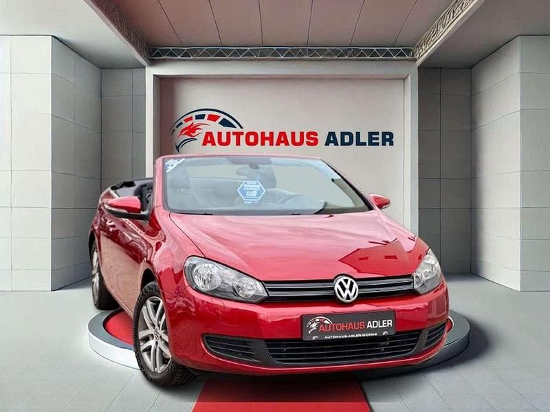 Sunset red metallic Gebraucht 2011 VW Golf Cabriolet Basis Cabrio | 7.490 € (Etwas zu teuer) - Bild 1/4