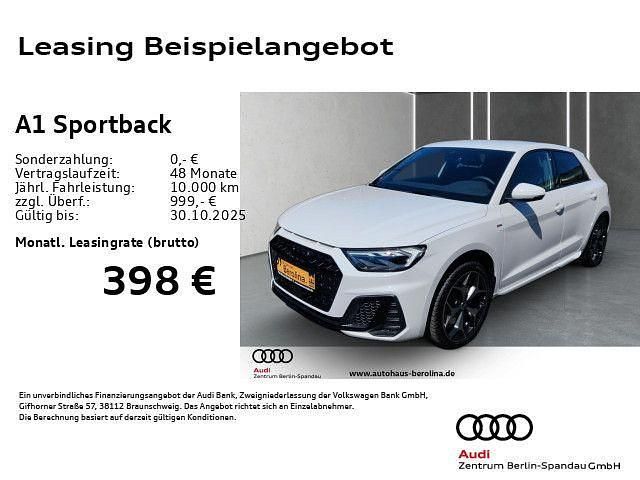 Weiß Neu 2025 Audi A1 Sportback S-Line Kleinwagen | 33.444 € (Superpreis) - Bild 1/4