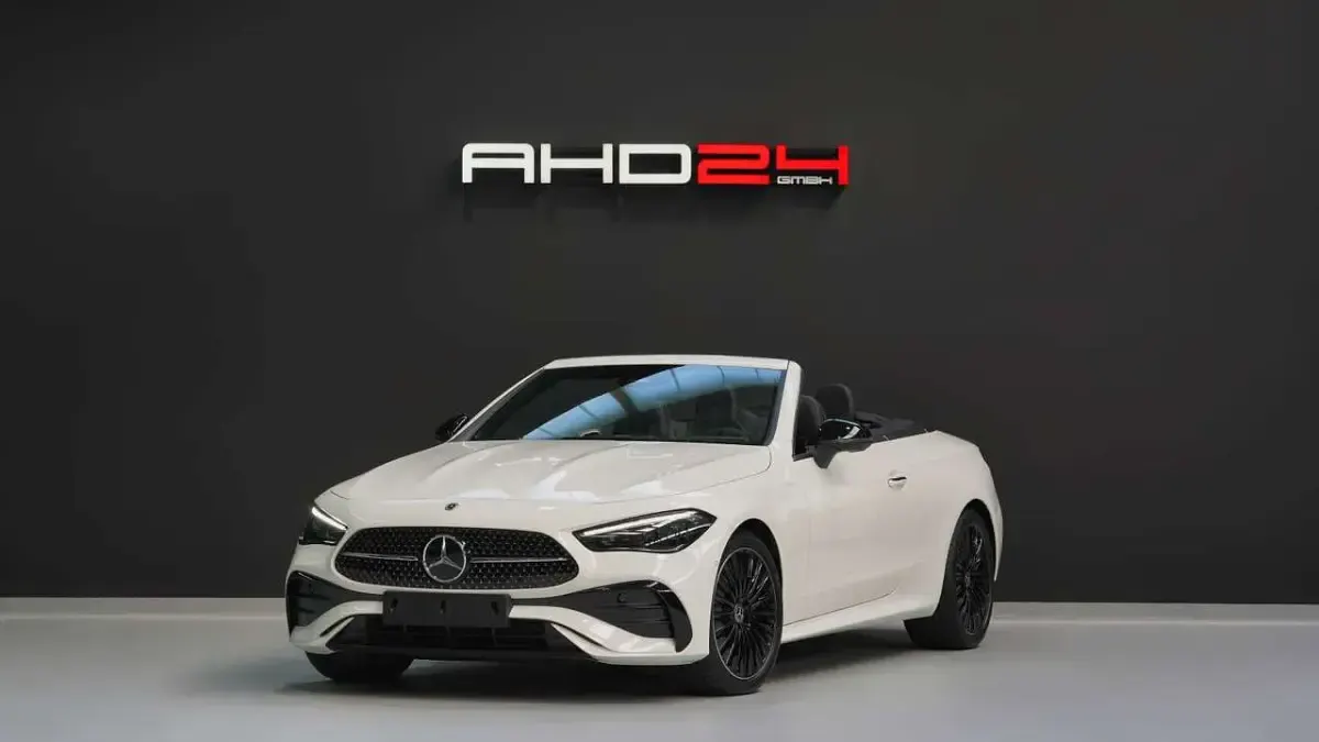 Neu Mercedes CLE220 AMG line 197 PS (144 kW) 2025 Polarweiss  unilack Cabrio