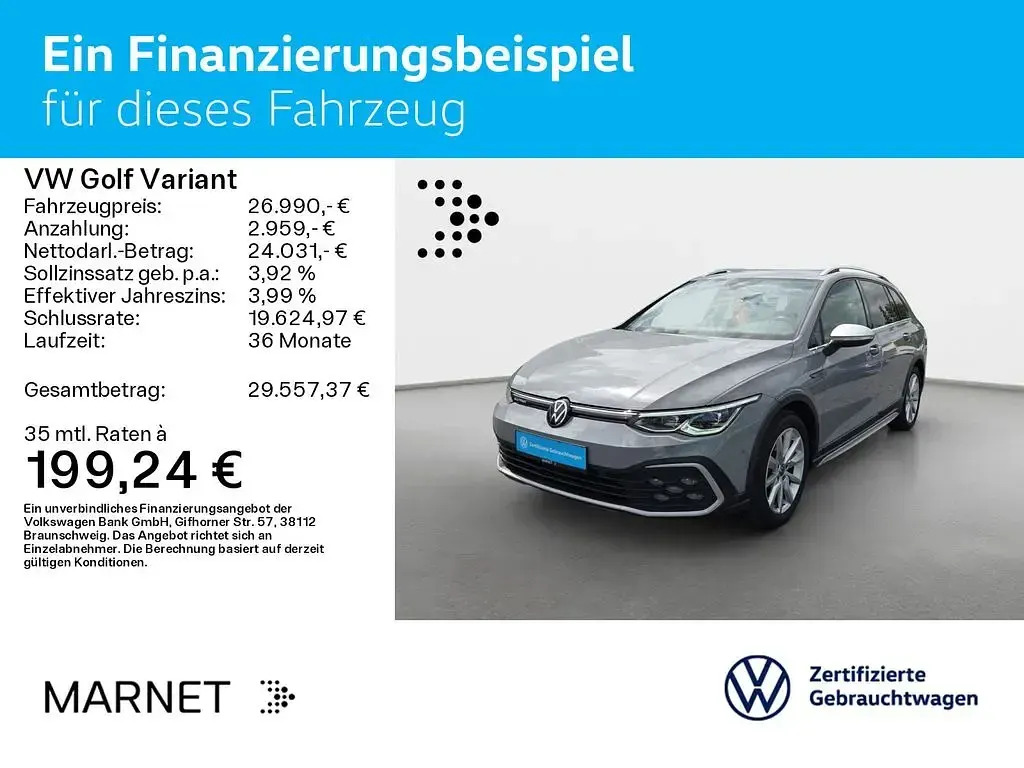 Gebraucht VW Golf Alltrack Sound 200 PS (147 kW) 2022 Mondsteingrau Kombi