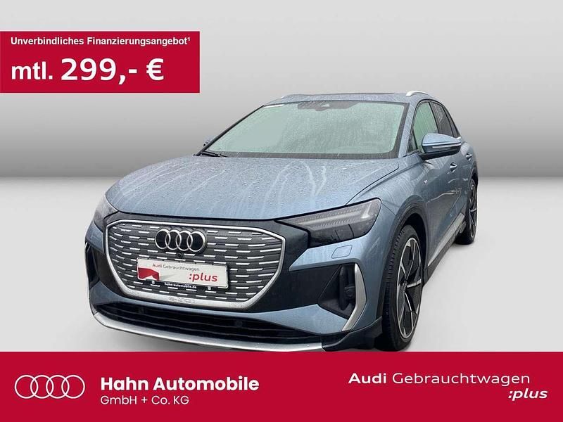 Blau Gebraucht 2021 Audi Q4 e-tron Ambiente SUV | 35.770 € (Guter Preis) - Bild 1/3