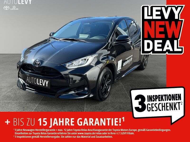 Mysticschwarz mica Gebraucht 2025 Toyota Yaris Hybrid Comfort Kleinwagen | 26.511 € (Teuer) - Bild 1/4
