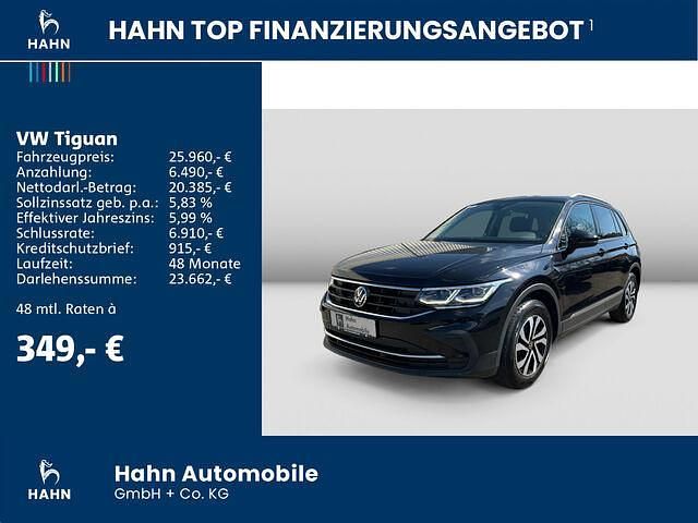 Gebraucht VW Tiguan Active 150 PS (110 kW) 2022 Deep black perleffekt (metallic) SUV