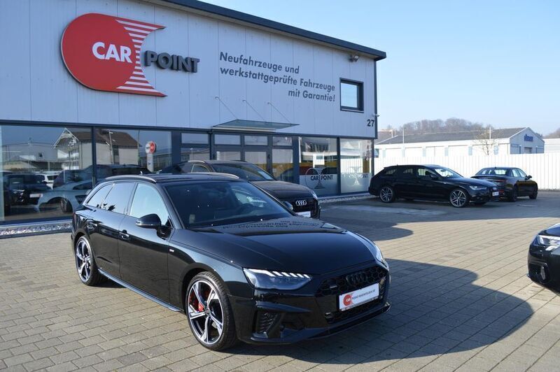 Mythosschwarz metallic Neu 2024 Audi A4 S-Line Kombi | 45.550 € (Etwas zu teuer) - Bild 1/4