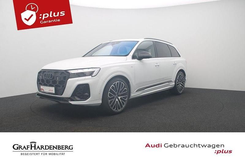 Gletscherweiß metallic Gebraucht 2024 Audi Q7 S-Line SUV | 83.980 € (Teuer) - Bild 1/4