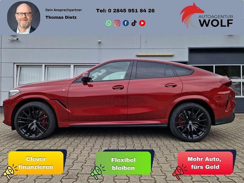 Rot Gebraucht 2022 BMW X6 M Sport SUV | 64.971 € (Guter Preis) - Bild 1/4