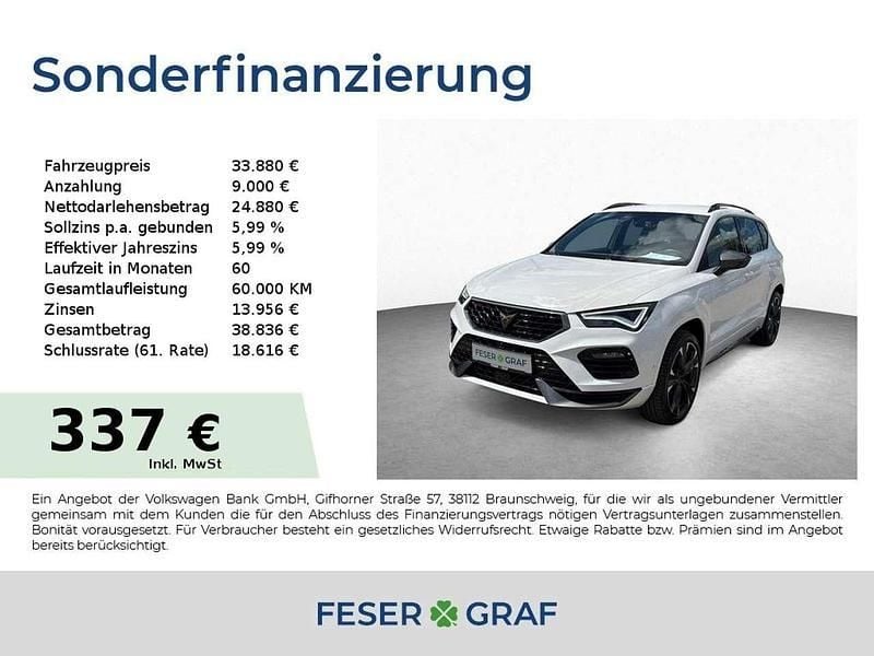 Bila weiss Gebraucht 2023 Cupra Ateca VZ SUV | 33.880 € (Guter Preis) - Bild 1/4