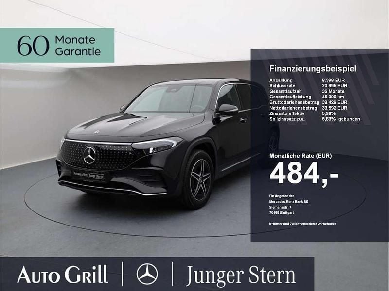 Metalliclack kosmosschwarz Gebraucht 2024 Mercedes EQB300 AMG SUV | 41.590 € - Bild 1/4