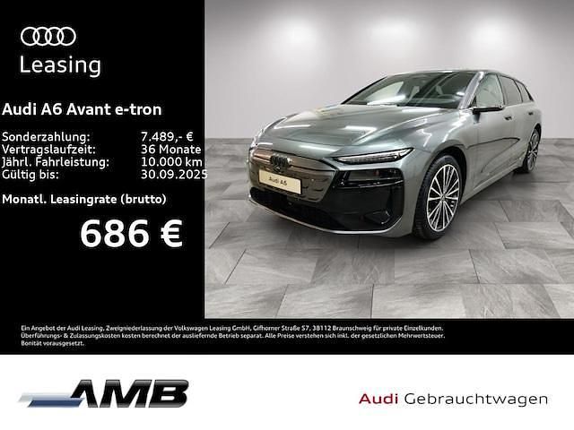 Daytonagrau perleffekt Gebraucht 2025 Audi A6 e-tron Performance Kombi | 72.870 € (Superpreis) - Bild 1/3