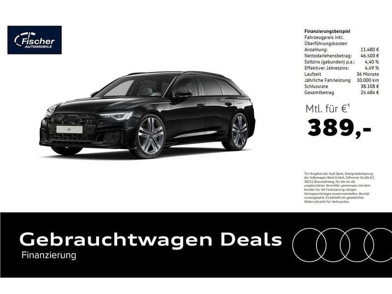 Schwarz Gebraucht 2025 Audi A6 S-Line Kombi | 57.980 € - Bild 1/4