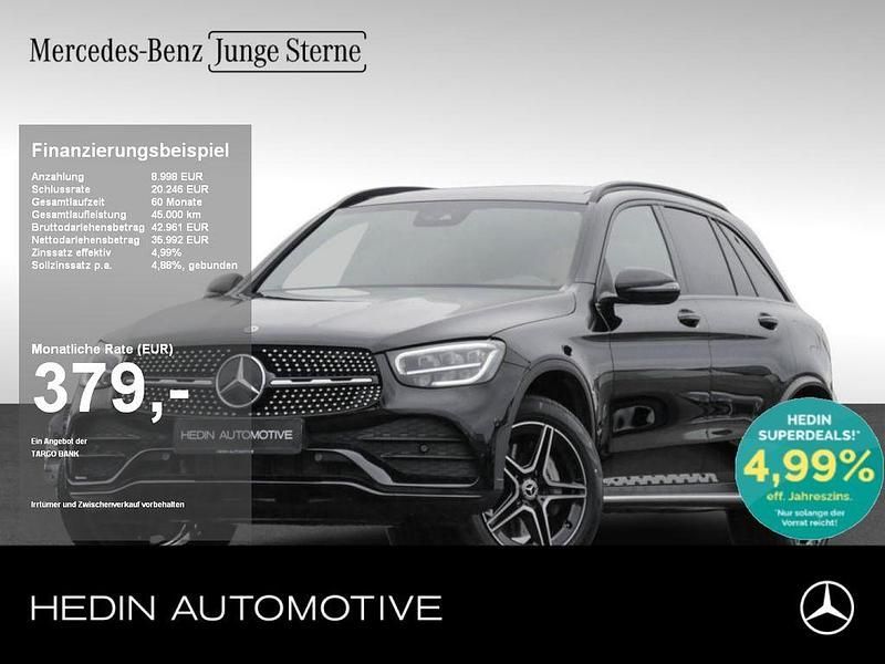 Schwarz Gebraucht 2021 Mercedes GLC300e AMG SUV | 44.970 € (Teuer) - Bild 1/4