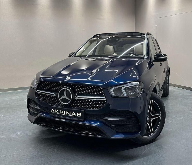 Blau Gebraucht 2021 Mercedes GLE350 AMG line SUV | 52.800 € (Fairer Preis) - Bild 1/4