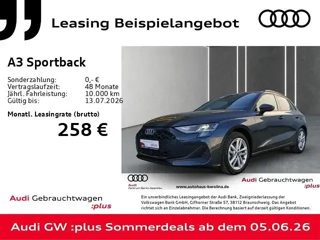 Gebraucht Audi A3 Sport 116 PS (85 kW) 2025 Grau Limousine
