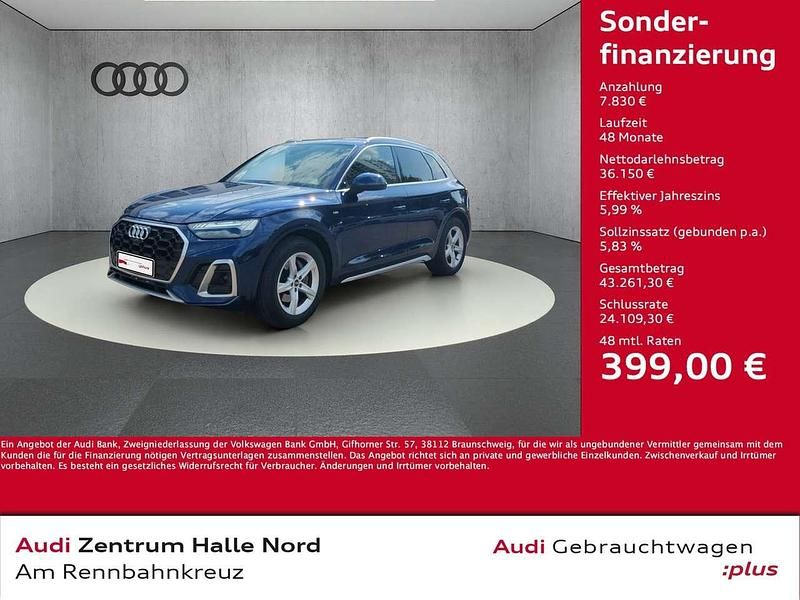 Navarrablau metallic Gebraucht 2022 Audi Q5 S-Line SUV | 43.980 € (Etwas zu teuer) - Bild 1/4