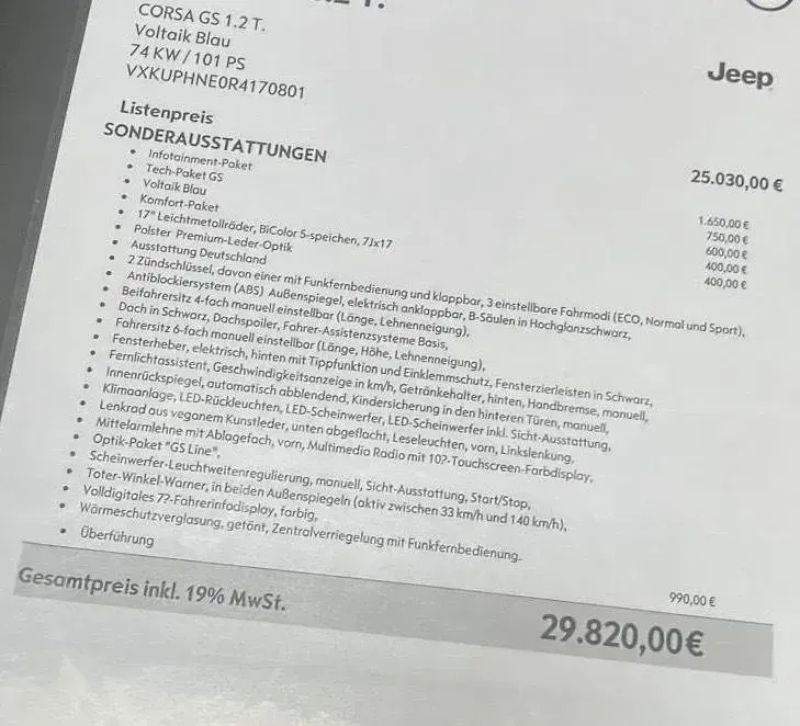 Gebraucht Opel Corsa 101 PS (74 kW) 2024 Blau Kleinwagen