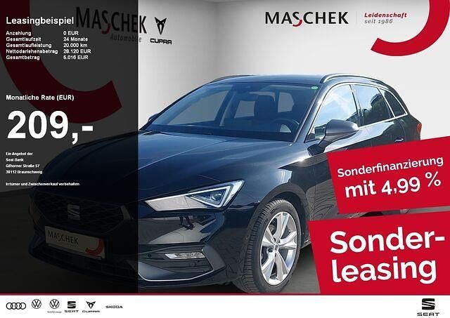 Midnight schwarz metallic Gebraucht 2024 Seat Leon ST FR Kombi | 26.340 € (Fairer Preis) - Bild 1/2