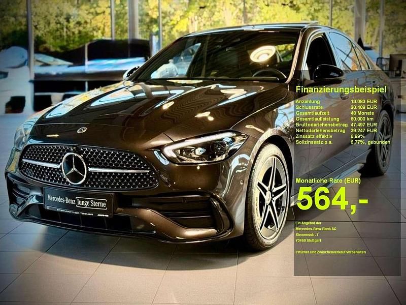 Grau Gebraucht 2024 Mercedes C300 AMG Limousine | 52.190 € (Teuer) - Bild 1/3