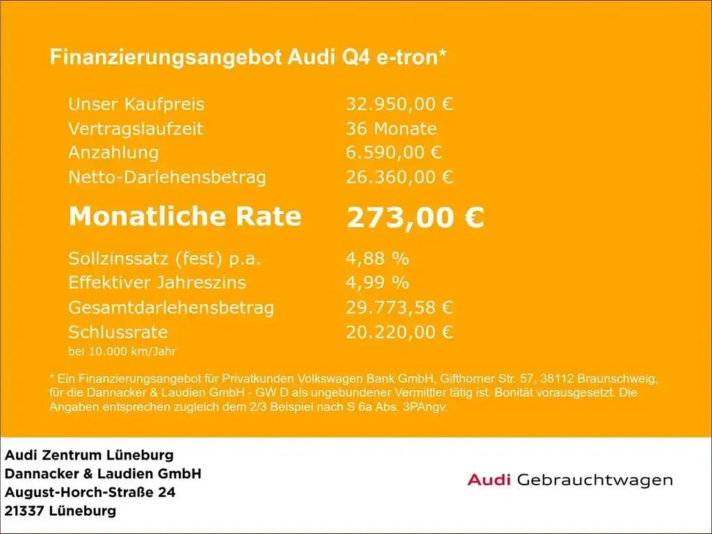 Gebraucht Audi Q4 e-tron Ambiente 219 kW (299 PS) 2021 Mythosschwarz metallic SUV