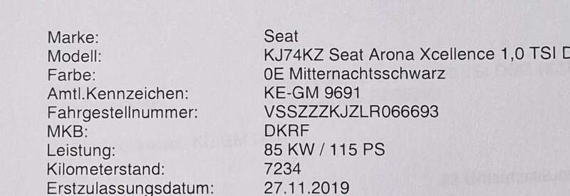 Schwarz Gebraucht 2019 Seat Arona XCELLENCE SUV | 16.000 € (Fairer Preis) - Bild 1/4