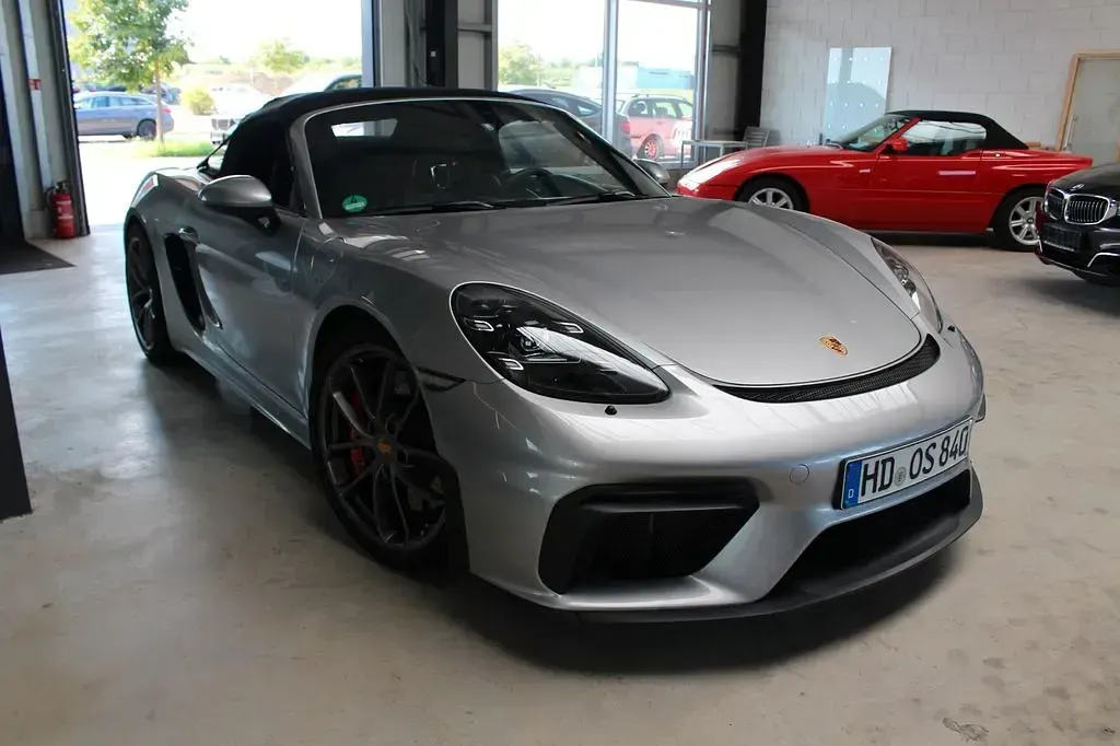 Gebraucht Porsche Boxster Spyder 420 PS (308 kW) 2021 Silber Cabrio