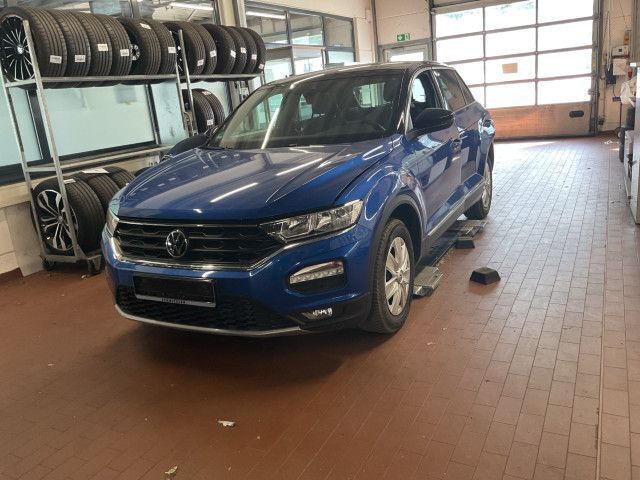 Ravennablau metallic/schwarz Gebraucht 2021 VW T-Roc Sport SUV | 24.990 € (Guter Preis) - Bild 1/3