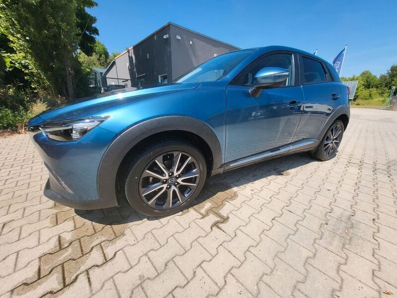 Blau Gebraucht 2018 Mazda CX-3 Sports-Line SUV | 14.499 € (Guter Preis) - Bild 1/4