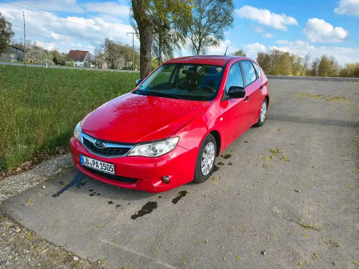 Gebraucht Subaru Impreza 107 PS (78 kW) 2009 Rot Kleinwagen